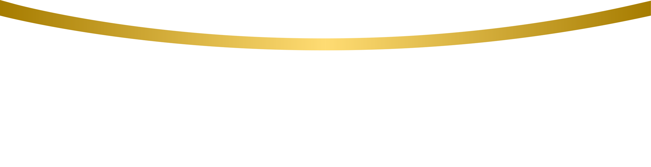 Gold and white footer